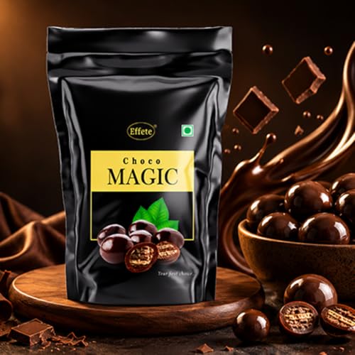Image of Effete Choco Coated Assorted Chocolate Dryfruits (Almond, Butter Scotch, Choco Magic) Standy Pouch - 40gm, Chocolaty Dryfruits, Assorted Dryfruits packet, chocolates gift pack, chocolate box