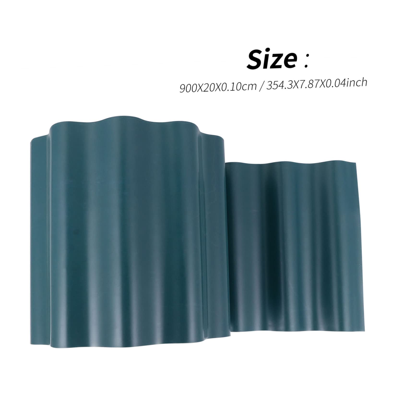 SUPVOX 2rollos Bordura De Jardín Flexible De Plástico Cercado Decorativo para Césped y Flores Resistente para Patios y