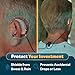 Hearing Aid Covers | #1 Hearing Aid Accessories Includes Waterproof Sweat Covers & Lanyard with Clips to Prevent Loss, Cloth Protector Sleeves That Connect to an Included Lanyard (Grey)