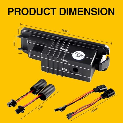 Piloto de matrícula para VW Scirocco 2008-2014 | Accesorio de iluminación premium 1K8943021 4