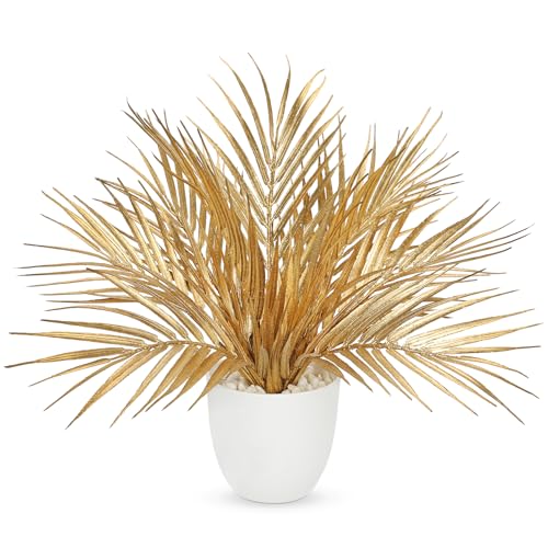Oairse Planta artificial en maceta, planta artificial, decoración moderna, plantas artificiales de plástico, decoración para salón, balcón, dormitorio, baño, habitación, decoración de mesa
