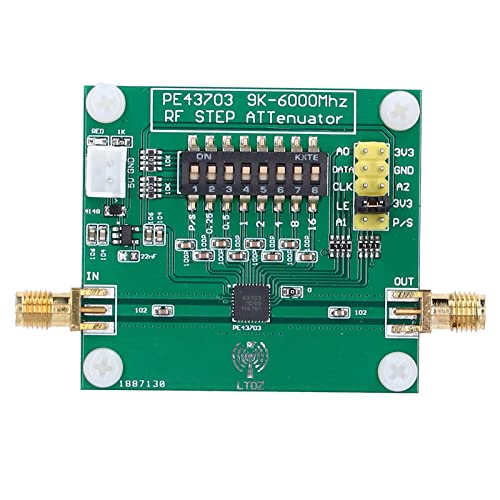 dc 5v attenuator module pe43703 digital rf attenuator module 9k4ghz bandwidth 025db to 3175db programmable gain attenuator board