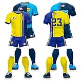 RUGBIER| Personalisierte Rugby-Ausrüstung Reversible 280 - Sublimiert - Vereine und Schulen – Logo, Name und Nummer – Trikot, Shorts und Stutzen (25 Reversible 280 Trikots + Trikothosen + Stutzen)
