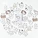 Produktbild BLOUR 45pcs / Lot Niedliche Selfie-Katzen dekorative klebende Aufkleber Scrapbooking DIY Tagebuch Album Stick Label Briefpapier