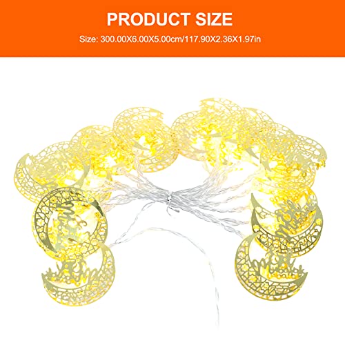 ibasenice Muçulmano Ramadan String Light 3 Meter 20 LED Fairy Light Ornament Decoração