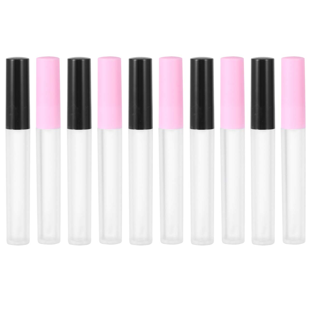 Lip Gloss Clear Lip Gloss Clear 10Pcs Refillable Lip Gloss Bottles with Lip Brush Empty Lip Gloss Tubes