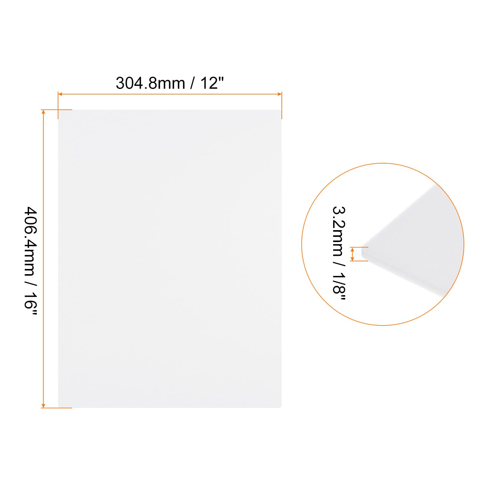 Rebower 15 PCS White Foam Board 305 x 406 mm, Foam Boards 3.2mm Thick Foam Poster Board - Image 2