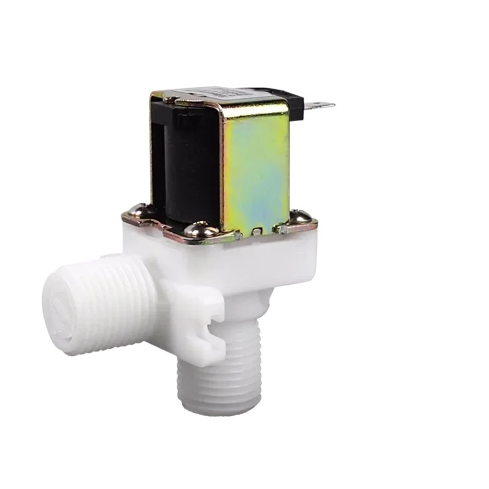 1 szt. DN15 0,5 cala 12 V 24 V 220 V plastikowy zawór elektromagnetyczny normalnie otwarty, normalnie zamknięty, fontanna do picia, kąt prosty zawór pralki (typ ciśnienia, normalnie 12 V)