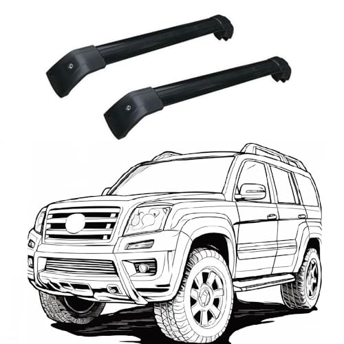 Barras Techo Coche para Mercedes Benz ML350 2006-2012 Baca Portaequipajes Lateral Superior Accesorios Ajustables Cruzadas,Black