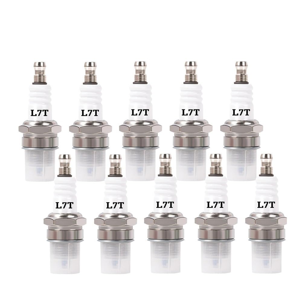 Bujía de Repuesto for BPMR7A L7T for CJ8 RCJ6Y RCJ7Y, Compatible con Motores de Motosierra y cortacésped.(10PCS)