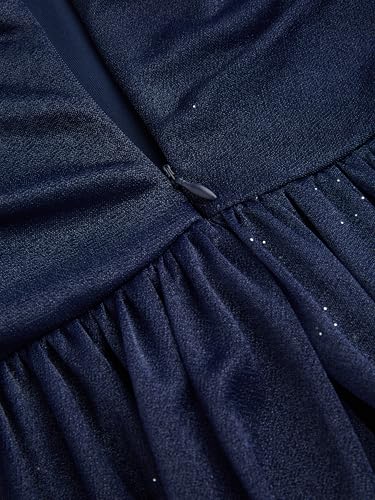 CIDER Women's Glitter Mini Cocktail Dress Party Dress Bowknot Ruched Ruffle Sexy Club Dress for Summer3