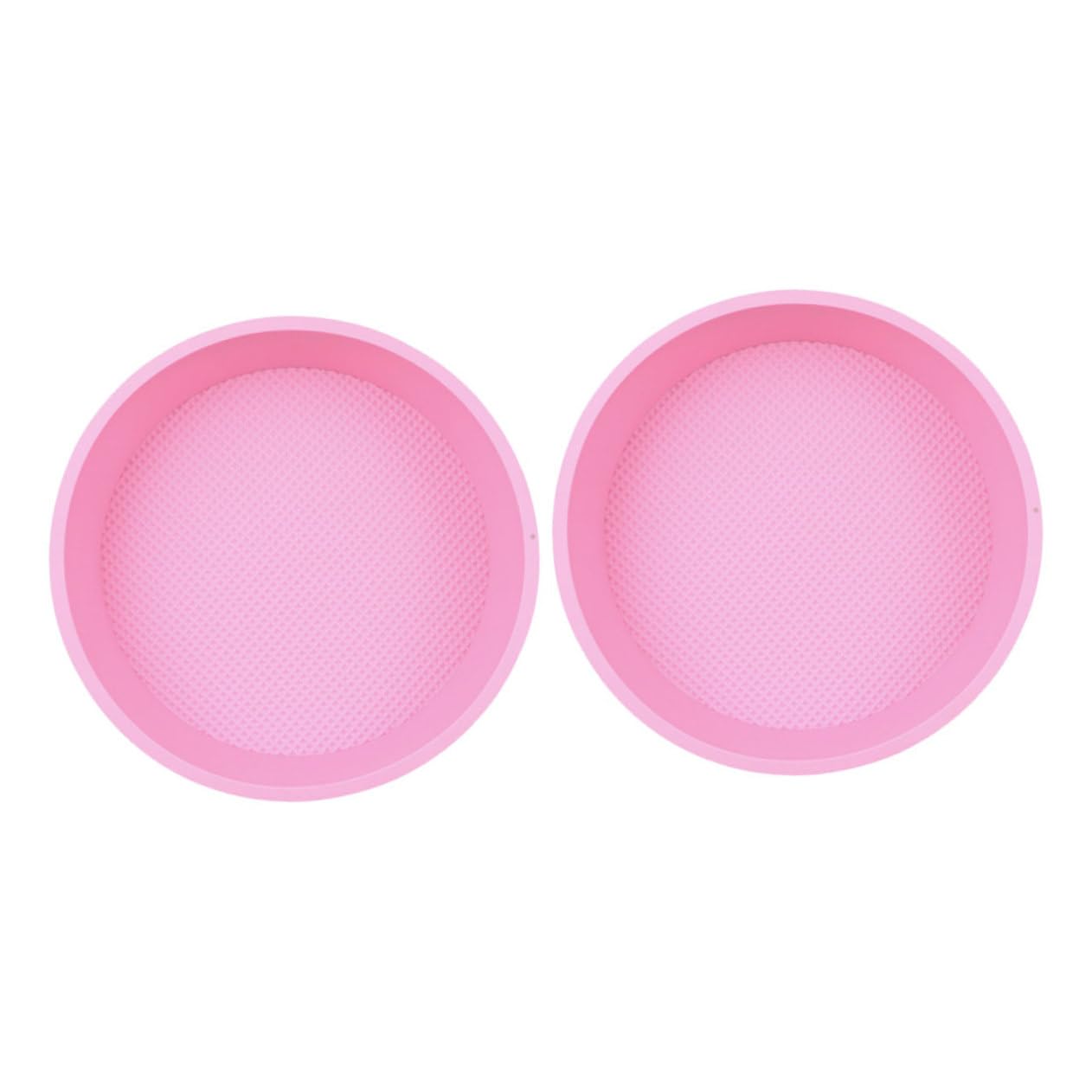 Ciieeo 2Pcs Silicone Round Cake Pan Non Stick Baking Mold for DIY Cakes Oven Easy Baking Silicone Cake Molds