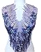 Lace Applique 3D Beaded Embroidered Floral Rhinestone Trim Patches Great for DIY Neckline Bodice Wedding Bridal Prom Dress A2AB (A, Purple)