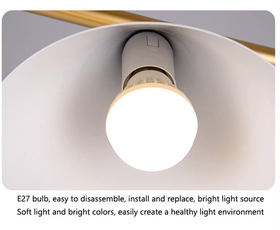Lámpara de pie E27 giratoria de hierro con elegante base de mármol para iluminación 6