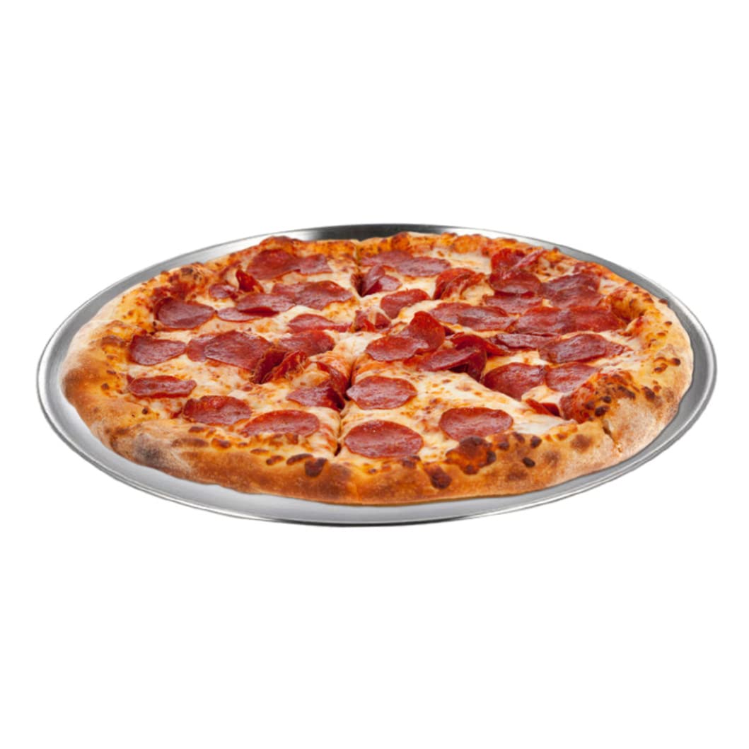 Plateau de rangement multifonctionnel rond en métal, poêle à Pizza en acier inoxydable pour gâteau aux fruits 34cm, décor
