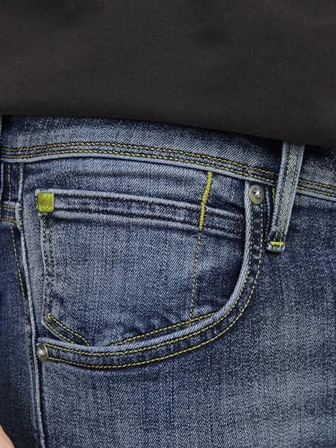 JACK & JONES Male Slim Fit Jeans JjiGlenn, Farbe:Blau, Jeans/Hosen Neu:30W / 34L – Ansicht 3