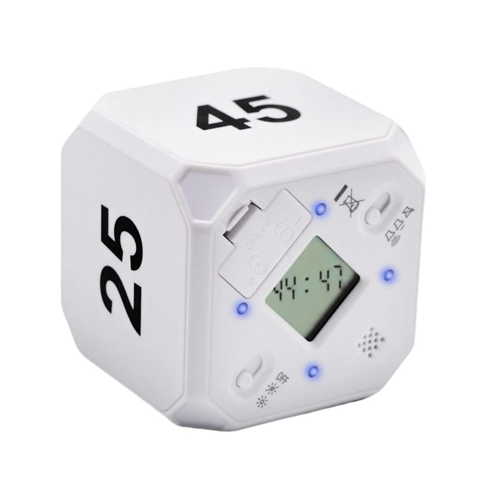 Kitchen Timer Gravity Sensor Flip Meditation For Time Management And Countdown 5-15-25-45 Min Reliable Efficient(White)