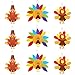 URATOT 9 Sets Thanksgiving Turkey Craft Kits DIY Festive Fall Thanksgiving Party School Activities Door Hanging Decoration Party Favor for Kids and Adults