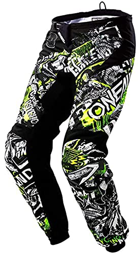 0108-826 - Oneal Element 2018 Attack Youth Motocross Pants 26 Black Hi-Viz (12/14) Cover