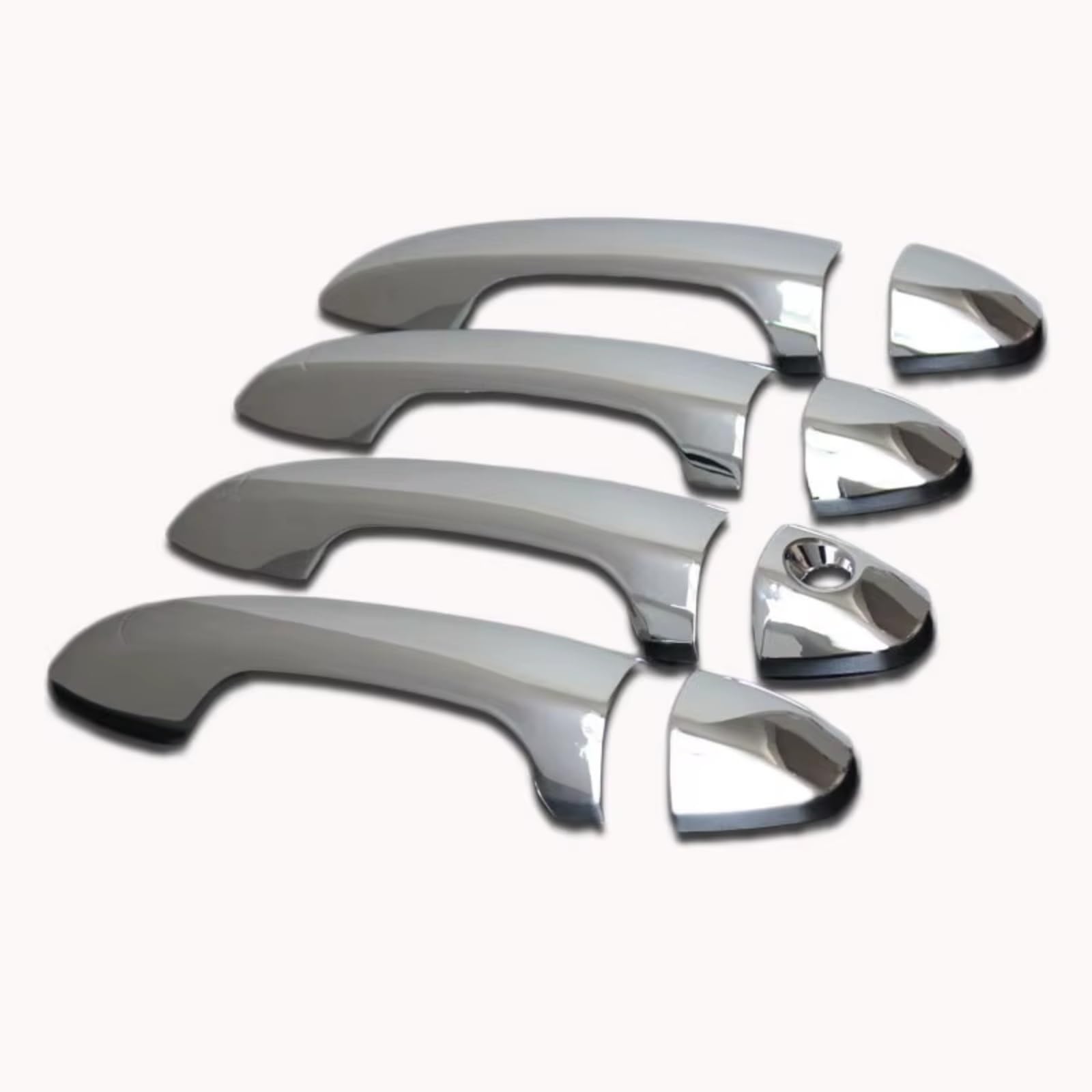 Rcuihgfb Chrome Door Handle Shell Compatible With Toyota For Fortuner For Hilux Sw4 2016 2017 2018 2019 Car Door Handle Covers Trim Exterior Parts Set(Chrome)