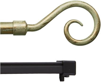 Amazon カーテンレール 伸縮 アイアンレール ダブル 1 2 2 1m Z3k フック アンティークホワイト 機能レールの色 ブラウン カーテンレール ポール オンライン通販