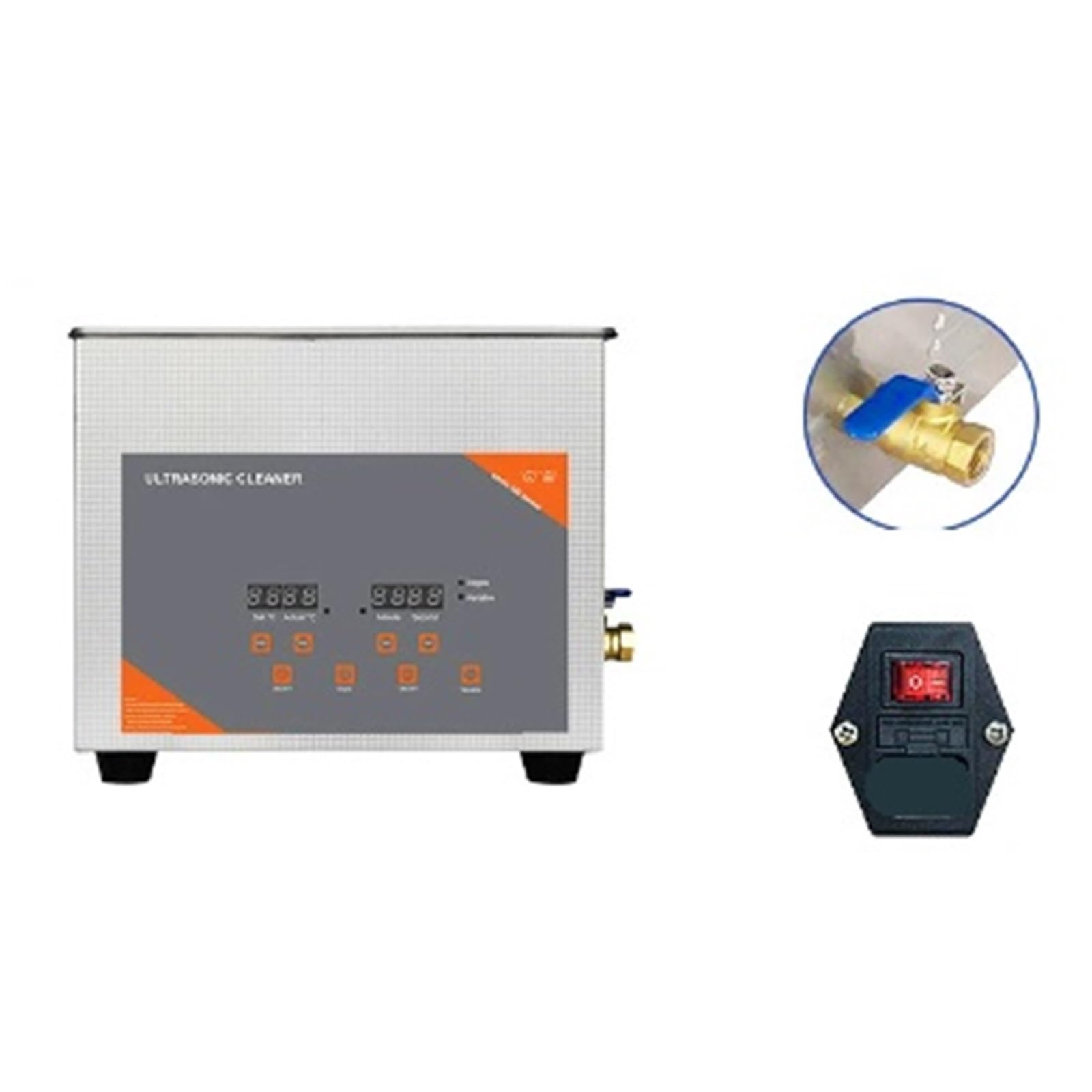 Myjka ultradźwiękowa, Myjka Ultradźwiękowa 10L 240W, Sprzęt Laboratoryjny Do Odtłuszczania I Czyszczenia Części Sprzętu, Regulowana Moc do czyszczenia biżuterii