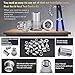 Pressure Rivet Nut Tool Kit, 430Pcs Metric Rivet Nut Combination (M8/M6/M5/M4/M3), Suitable for Furniture, Decoration, Automotive, Marine and Industrial Applications