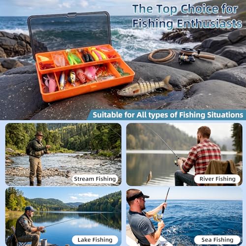 ShinHye Fishing Lures Kit de Pesca 193Pcs Accesorios y Caja de Aparejos miniatura 3