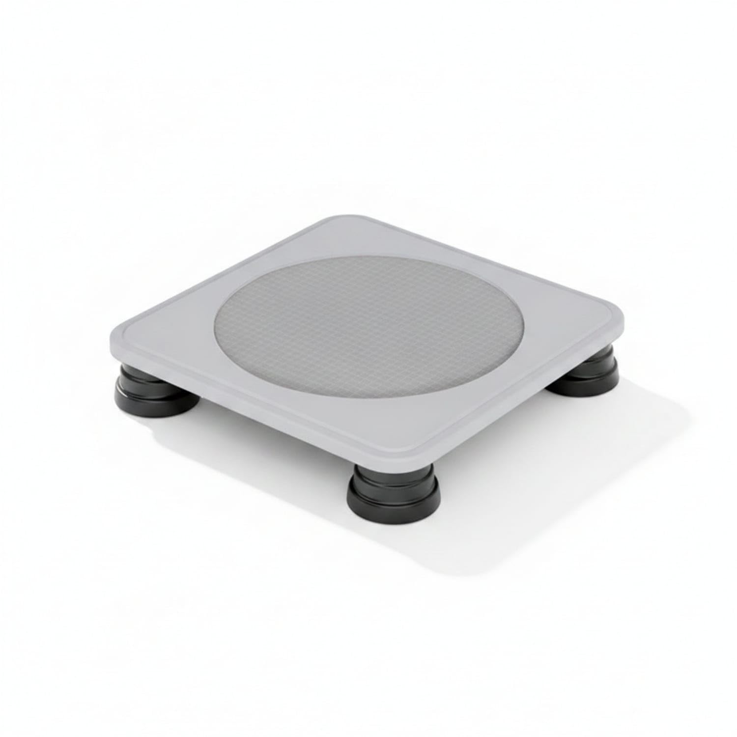 Low-Lying Square Trampoline Rounded Corners Mini Fitness Trampoline Circular Mat Sports Equipment Shock-Absorbing, Gray-image-16