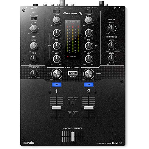 pioneer djm 909 mixer - Pioneer DJ DJM-S3 2 Channel Mixer for Serato DJ