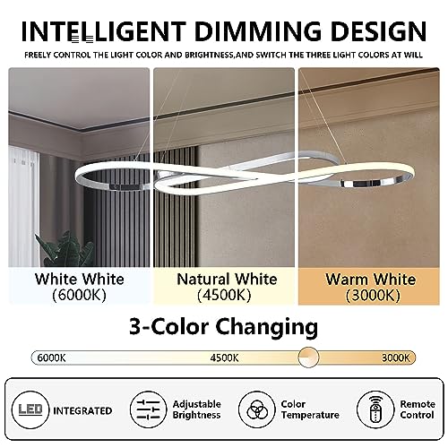 Image of Modern LED Chandelier Pendant Light