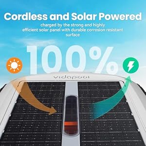 Solar Powered Automatic Robotic Pool Skimmer Cleaner,Solar Pool Surface Cleaner Dual Mode with Navigation Sensor Daytime & Overnight Continuous Cleaning Ideal for All Swimming Pool-White Solar Powered Automatic Robotic Pool Skimmer CleanerSolar Pool Surface Cleaner Dual Mode with Navigation Sensor Daytime–Overnight Continuous Cleaning Ideal for All Swimming Pool White