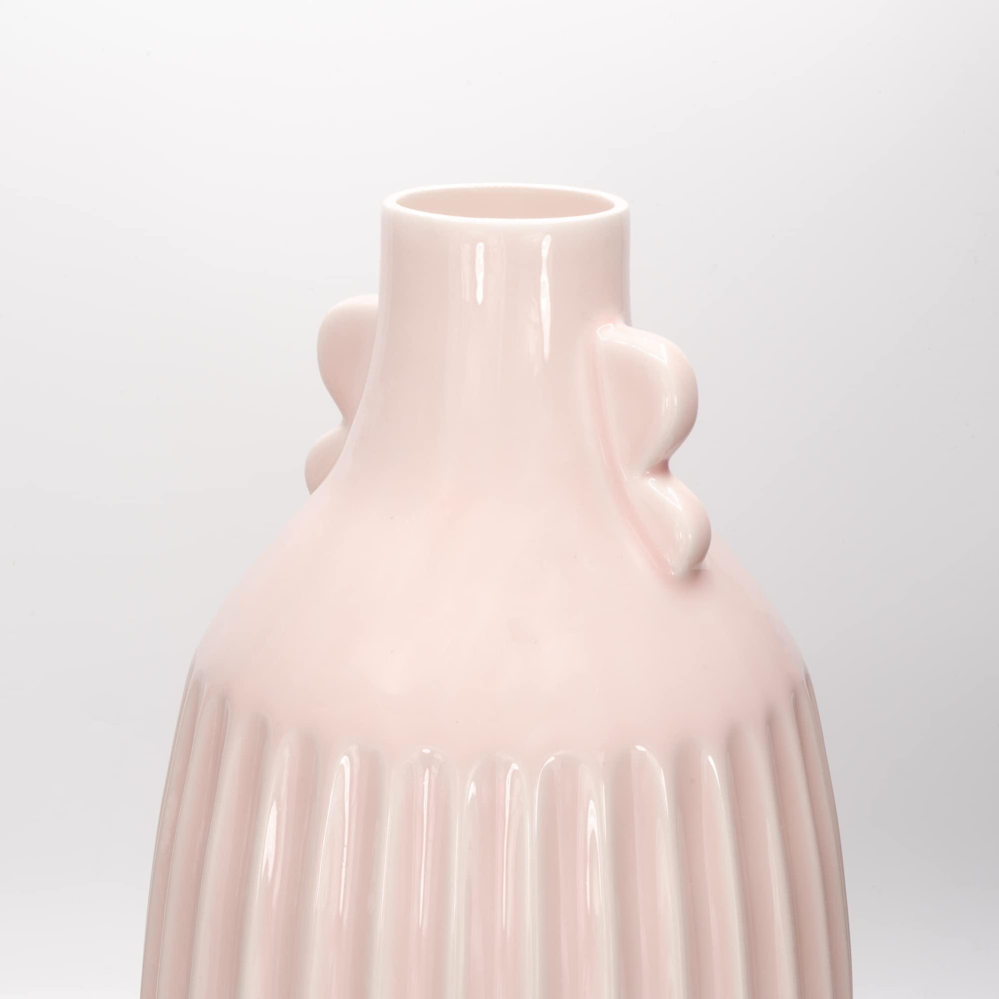 Vaso in ceramica rosa chiaro | Vaso in ceramica Portuguese di Aqui Há Peça