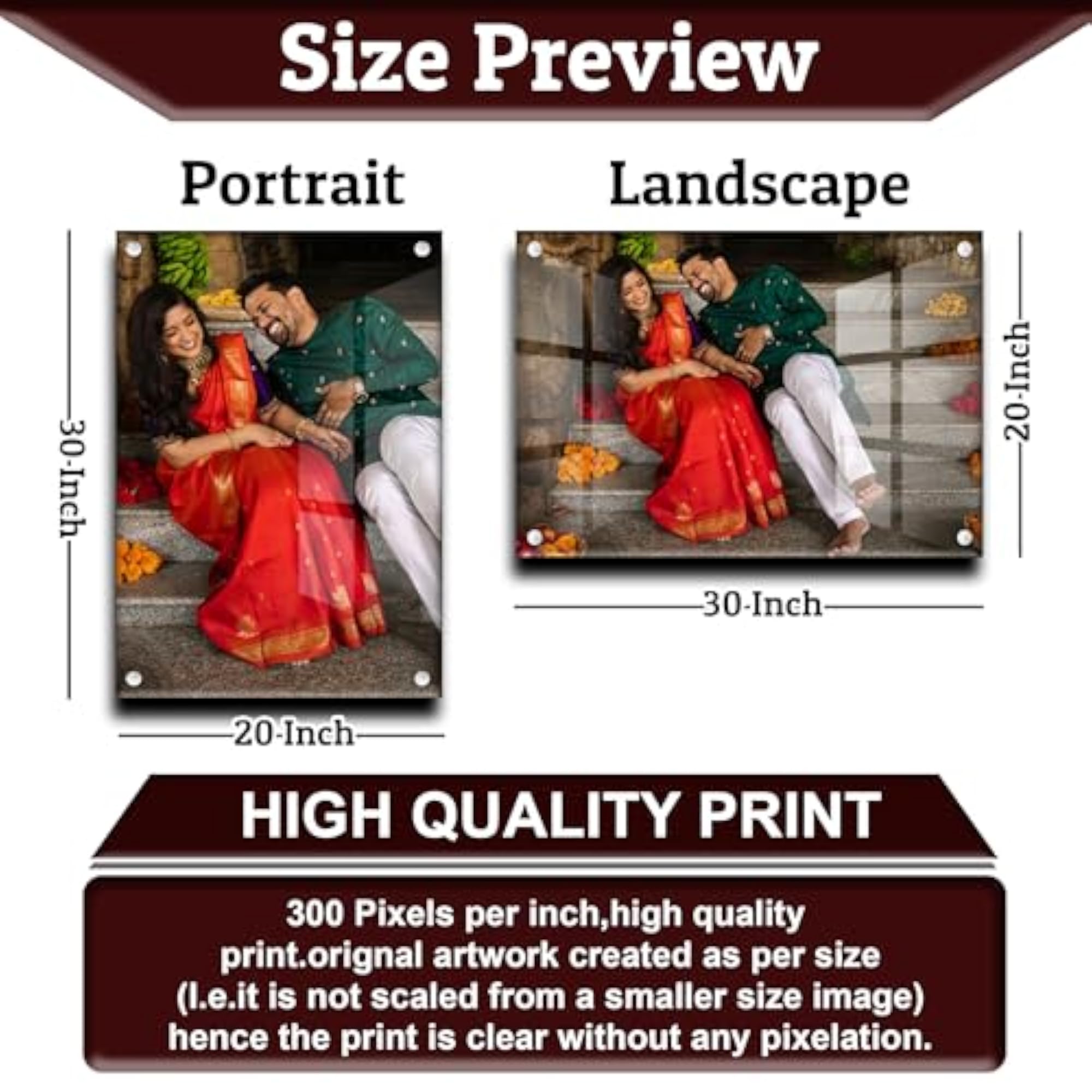Personalized Acrylic Photo Frame Customized Gift