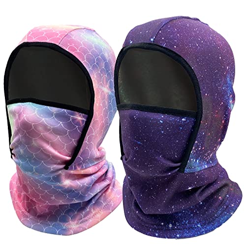Image of Kids Balaclava Ski Mask Windproof Fleece Neck Warmer Gaiter Winter Face Warmer for Cold Weather Boys Girls