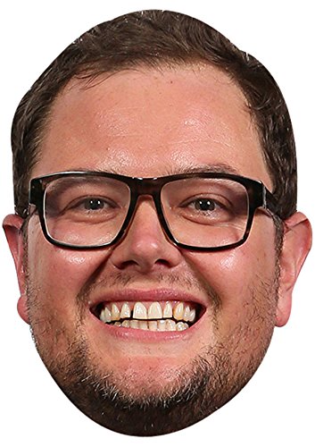 FoxyPrinting ALAN CARR JB - Funny Comedian Fancy Dress Cardboard Celebrity Cardboard Party Face Mask Fancy Dress