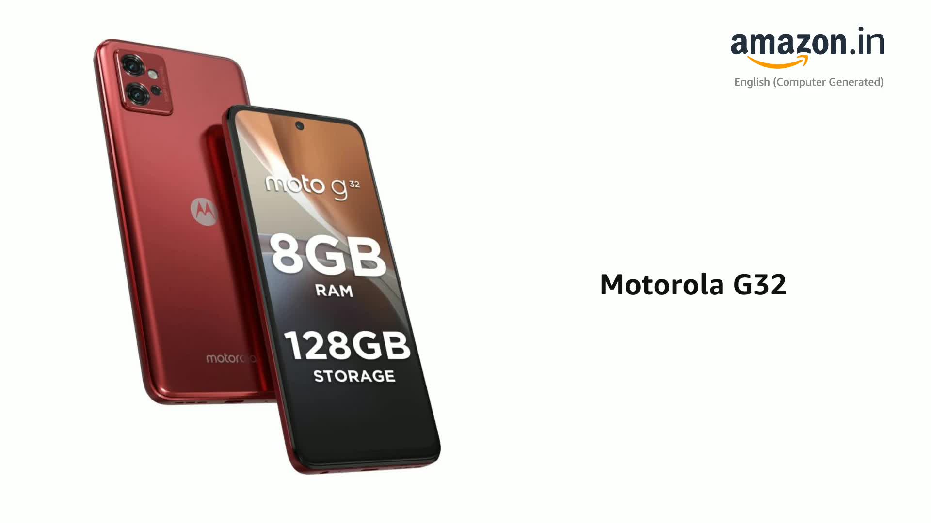 Motorola G32 (8GB, 128GB) (Satin Maroon) : Amazon.in: Electronics
