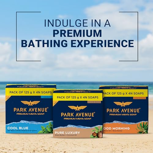 Park Avenue Premium Men’s Soaps for Bath – Good Morning | 125g (Pack of 4) | Enriched with Tea Tree Oil & Shea Butter | Grade 1 Soap | For All Skin... - Image 7