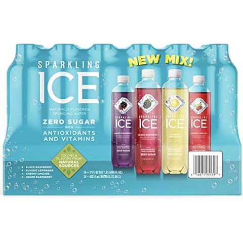 Sparkling Ice Huge Variety Pack - 17 Ounce Bottles - 24 Bottles (Very-Berry Variety Pack, 24 Bottles) Cover