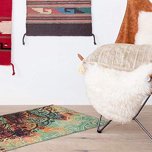 GeeRic Wandteppich Mandala wandtuch Wandbehang Indien Bohemian Picknick Tagesdecke Sandtuch Tapisserie Yoga psychedelisch Deko Tuch Tapestry groß Tischdecke 150 x 230cm