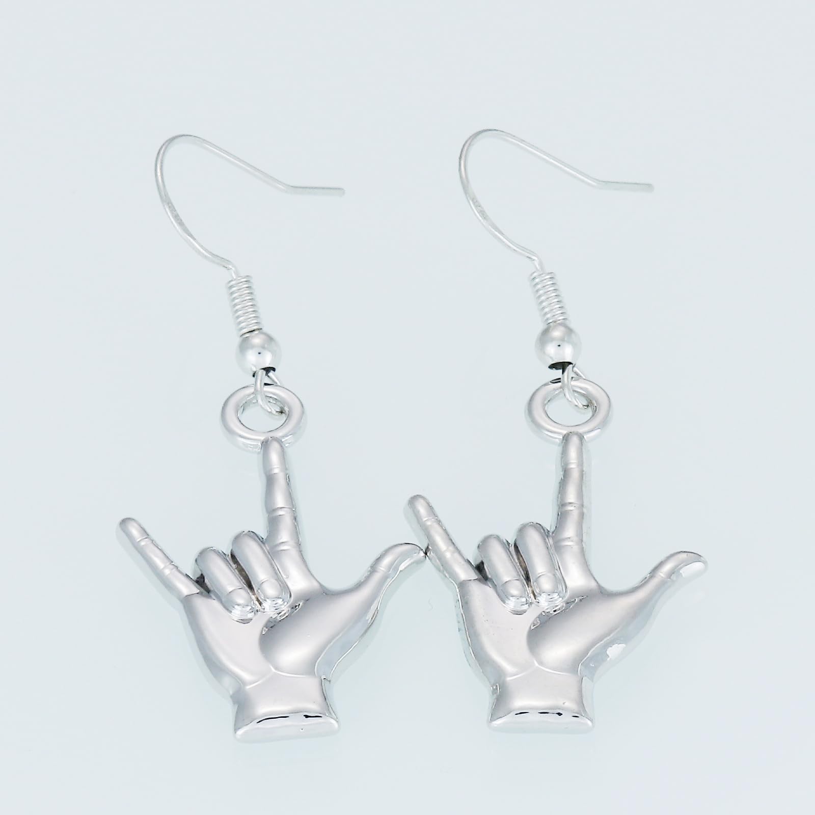 Sign Language Earrings Gifts for Women Earrings Friends Teachers Students Deaf Interpreter I Love You Asl Earrings