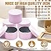YJHSS 24-Pack 8oz Candle Tins with Lids, Metal Candle Jars for Candle Making, Bulk Empty Containers for Beginners & DIY Storage -Pink