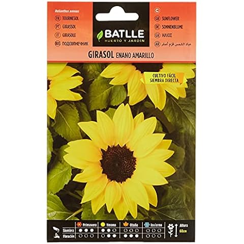 Semillas Batlle Girasol enano amarillo para macizos y arriates Cover