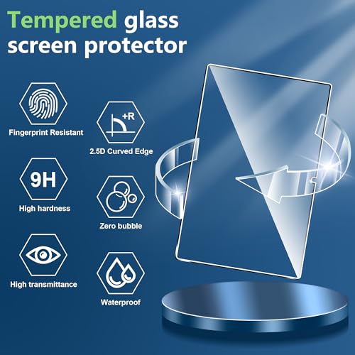 Image of for Moto Pad (2026) 11 inch Screen Protector with Camera Lens Protector,9H Hardness, Anti-Scratch, Tempered Glass flim, Case Friendly, Anti-Scratch,(2+1PACK)