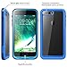 i-Blason Waterproof Case Designed for iPhone 7 Plus/iPhone 8 Plus, Full-body Rugged Case with Built-in Screen Protector (Blue)