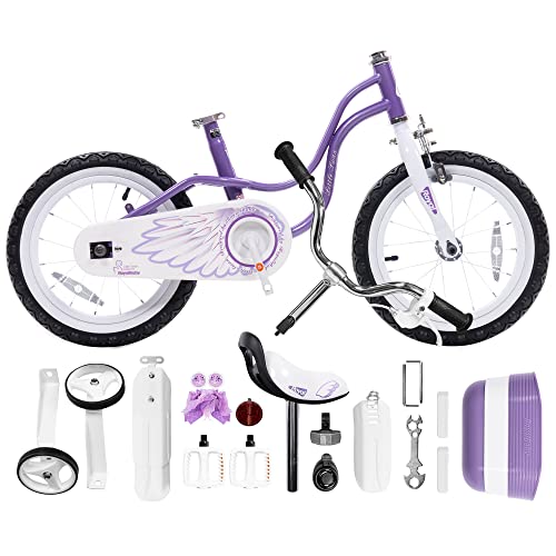 Image of Royalbaby Princess Girls Kids Bike 12 14 16 18 20 Inch Children Bicycle with Basket for Age 3-12 Years