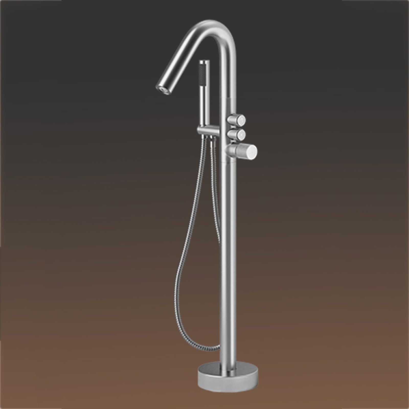 Robinets de baignoire autoportants mitigeur douche de sol eau chaude froide
