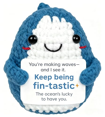 Krinisou Positive Animals Crochet Dolphin Gifts for Women, Cute Dolphin Decor for Home...