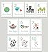 Our Earth Counting Wall Cards in English, Number Flash Cards, Set of Ten 5x7 Wall Art Prints, Nursery Wall Art Decor, Kid's Art Decor, Gender Neutral Nursery, Nature Themed, Woodland Nursery, Playroom