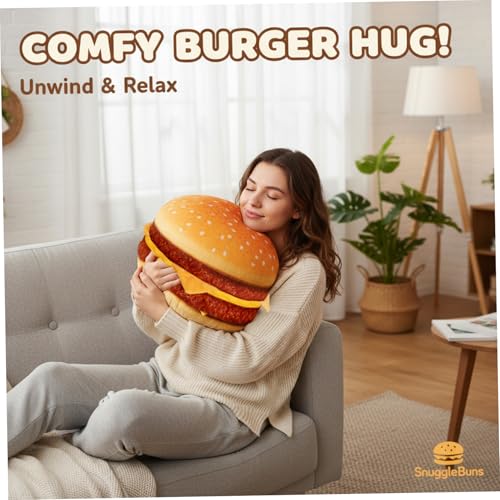 Cojín de siesta con forma de hamburguesa para sofá de salón 3